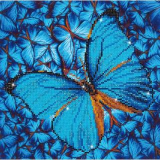 Diamond Dotz gyémántfestő kép, kék pillangó