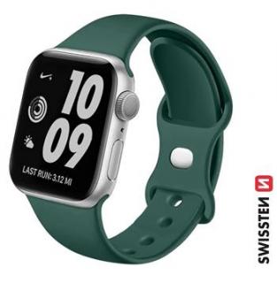 Swissten Apple Watch szilikon szíj 38/40/41 mm, zöld