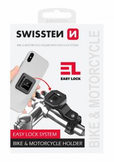 Swissten Easy Lock gyorscsatlakozós kerékpáros telefontartó