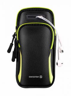 Swissten karra csatolható telefontartó táska sportoláshoz, fekete