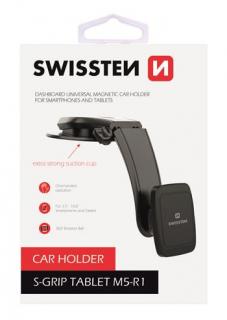 Swissten mágneses autós tablet- és telefontartó mûszerfalra, M5-R1