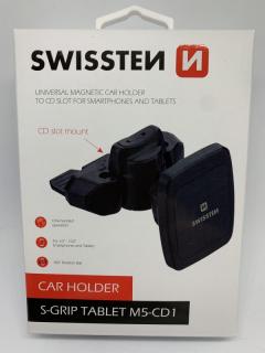 Swissten mágneses autós tablet tartó CD nyílásba, M5-CD1