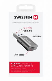 Swissten plugplay adapter USB-A to USB-C