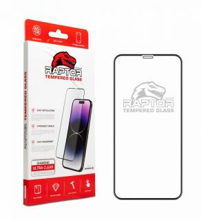 Swissten RAPTOR Diamond 3D kijelzővédő fólia iPhone 16 Plus fekete