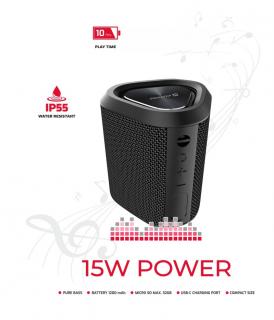 Swissten Spectrum bluetooth hangszóró, fekete, 15W