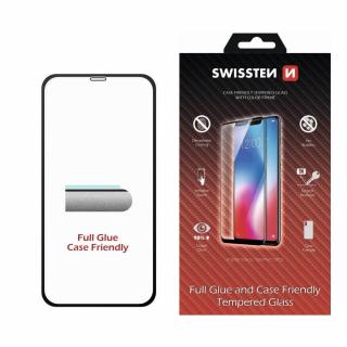Swissten tokbarát full 3D fólia iPhone 16e fekete