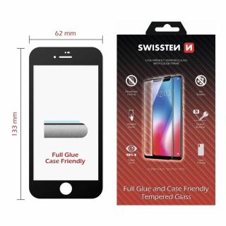 Swissten tokbarát full 3D fólia iPhone SE 2020 fekete