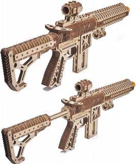Wood Trick AR-T gépfegyver 3D fa mechanikus modell