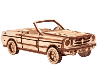 Wood Trick Cabrio autó 3D fa mechanikus modell