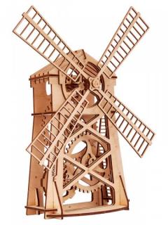 Wood Trick Mill szélmalom 3D mechanikus fa modell