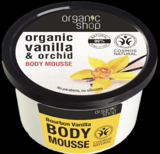 Organic shop testápoló mousse bourbon vanília 250 ml