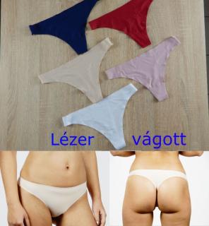 Lézer vágott tanga Fehér L/XL