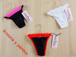 V˝ pántos tanga(mikro) Fekete pink