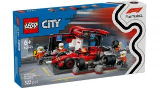 LEGO® City - F1®-es boxutca és személyzet, Ferrari autóval (60443)