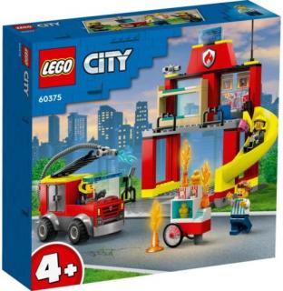 LEGO® City - Tűzoltóállomás és tűzoltóautó (60375)