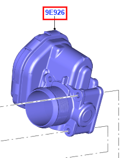 Fojtószelep (1.5L SOHC DI TC DSL DV5FD B, Diesel DV5FD A, Diesel 95PS)