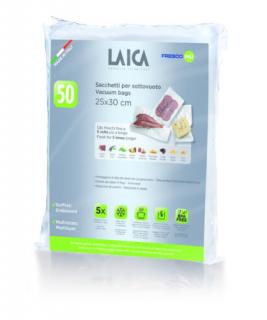 LAICA BPA mentes vákuum zacskó (50db légcsatornás, EXTRA erős 25*30cm-es vákuumtasak vákuumcsomagoláshoz)