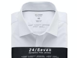 OLYMP Level Five 24/7 JERSEY body fit hosszított ujjú ing