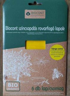 Biocont sárga rovarfogó lap A/5 5 db