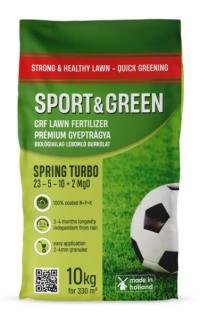 SportGreen Spring Turbo tavaszi gyeptrágya 3-4 hó 23-5-10+2Mg 10 kg