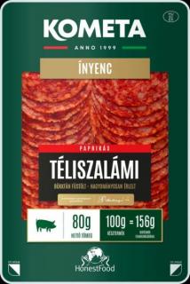 Ínyenc Téliszalámi paprikás szeletelt vg.80g Kometa