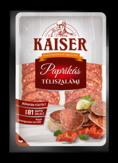 Kaiser Paprikás téliszalámi szel. vg. 75g (10db/#)