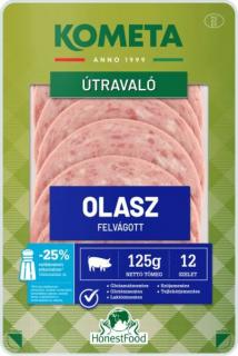 Útravaló Olasz felvágott szeletelt vg.125g Kometa