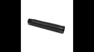 500 mm-es, flexibilis rozsdamentes pelletkályha füstcső elem - fekete (80 mm)