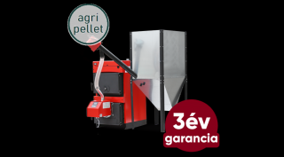 Burnit NWB MAX vegyes tüzelésű kazán + Pell BIO 30 agri pellet égőfej, tartállyal