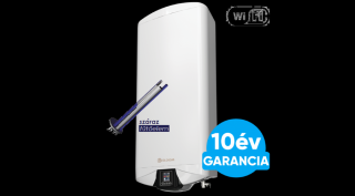 ELDOM Galant SD-80 Smart WiFi villanybojler lapos kialakítással, száraz fűtőbetéttel (65 liter / 3 kW / 279 mm)