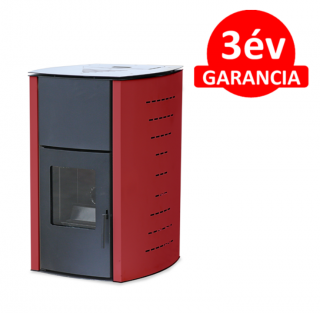 FALCON COMODO CENTRAL P12 vízteres pellet kályha (13 kW - bordó)