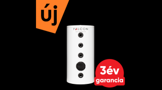 FALCON HPBe 150 INOX hűtési és fűtési puffer tartály  hőszivattyúhoz (150 liter / 3 kW)