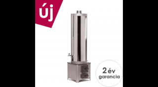 MSS FM INOX 70 fatüzelésű acél vízmelegítő - 70 literes rozsdamentes tartállyal / 4,5 kW-os tűztérrel