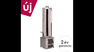 MSS FM INOX 90 fatüzelésű acél vízmelegítő - 90 literes rozsdamentes tartállyal / 5,5 kW-os tűztérrel