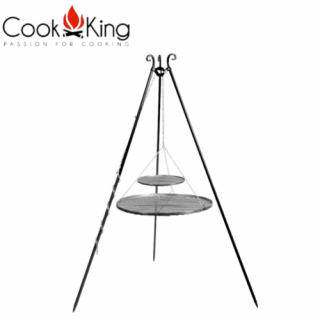 Cook King 80 cm-es Grillrács 180 cm-es Állvánnyal és Csörlővel