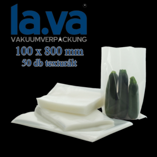 LAVA Szalámi vákuumfólia 100x800 mm Texturált (50db)