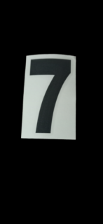 7-es szám -matrica(7cm-es)
