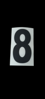 8-as szám -matrica(7cm-es)