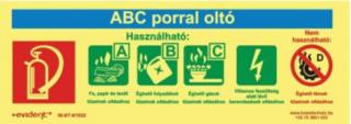 ABC porral oltó utánvilágító tábla