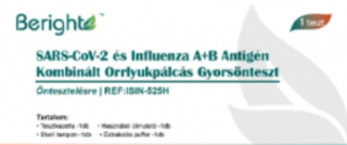 Beright COVID-19 Ag és influenza A+B kombinált teszt