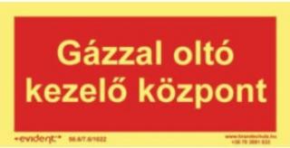 Gázzal oltó kezelő központ