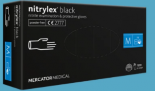Mercator Nitrylex fekete gumikesztyű "L" méret