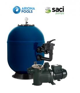 Ariona Pools - Saci 13,5m3/h homokszűrős vízforgató Pacific Side D620 és Winner 75 AS-047014