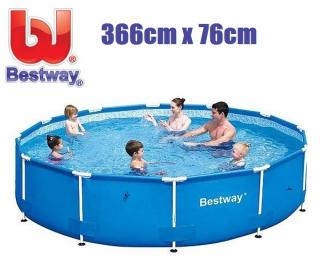 Bestway 366x76cm fémvázas medencetest BW 56706