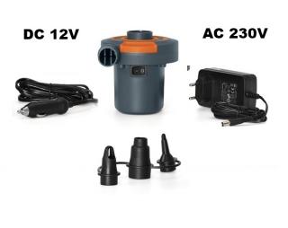 Bestway elektromos pumpa AC 230V és DC 12V 30W autós szivargyújtós 62142