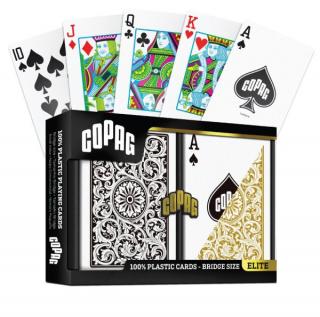 Copag Elite 1546 Bridge Regular Face dupla plasztik kártya (fekete-arany)