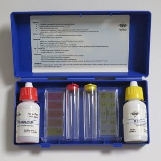 Folyadékos vízelemző készlet pH és klór méréshez AS-145003 (kék dobozos)