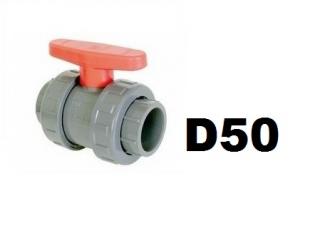 Golyóscsap D50 CH piros CCG-50CH