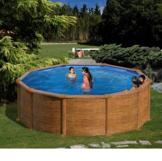 Gre famintás 460x120cm kör medence 0,3mm fóliával P460W FFA 731
