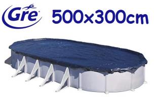 Gre ovális 500x300cm medencére téli takaró fólia CIPROV501